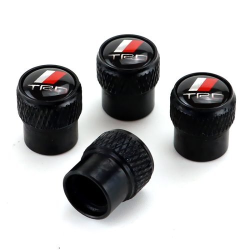 TRD Black Tire Valve Caps – Extra Spare Cap Total 5 Caps