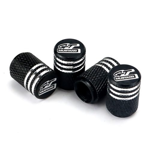 Ford Mustang GT Laser Engraved Tire Valve Caps – Extra Spare Cap Total 5 Caps