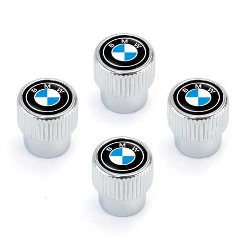 BMW Silver Chrome Tire Valve Caps – Extra Spare Cap Total 5 Caps