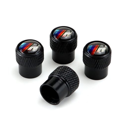 BMW M Performance Black Tire Valve Caps – Extra Spare Cap Total 5 Caps