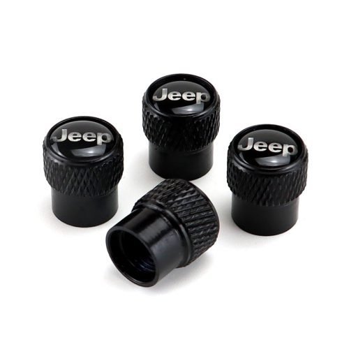 Jeep Black Tire Valve Caps – Extra Spare Cap Total 5 Caps