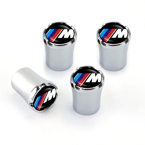 BMW M Performance Chrome Tire Valve Caps – Extra Spare Cap Total 5 Caps