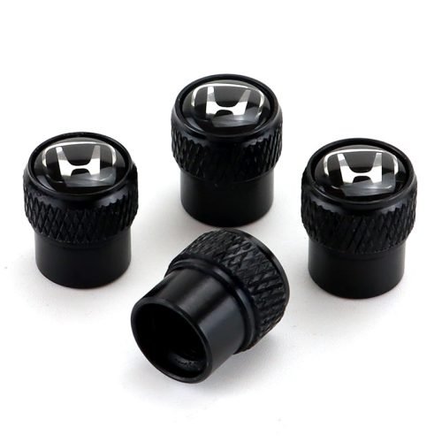 Honda Black Tire Valve Caps – Extra Spare Cap Total 5 Caps