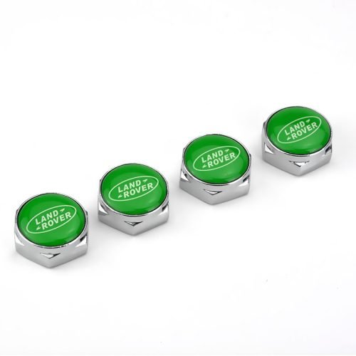 Land Rover Green Logo Silver License Plate Bolts