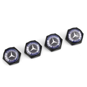 License plate screws For Mercedes Benz Black Logo Black License Plate Bolts