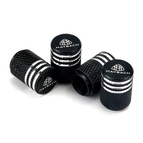 Maybach Laser Engraved Tire Valve Caps – Extra Spare Cap Total 5 Caps