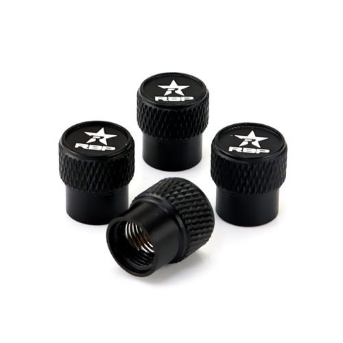 RBP Black Laser Engraved Tire Valve Stem Caps – Total 5 Caps