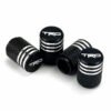 TRD Black Laser Engraved Tire Valve Caps - Extra Spare Cap Total 5 Caps