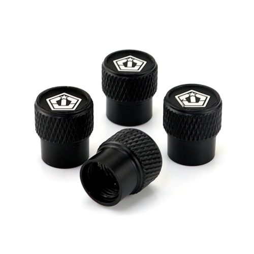 Tis Wheel Black Laser Engraved Tire Valve Stem Caps – Total 5 Caps