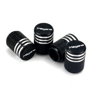Renault Megane Laser Engraved Tire Valve Caps - Extra Spare Cap Total 5 Caps
