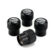 AMG Apple Tree Black Aluminum Alloy Tire Valve Caps - Extra Spare Cap Total 5 Caps