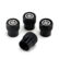 Yamaha Black Laser Engraved Tire Valve Stem Caps
