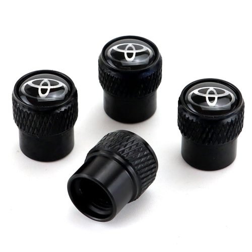 Toyota Black Tire Valve Caps – Extra Spare Cap Total 5 Caps