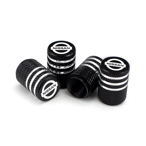 Nissan Laser Engraved Tire Valve Caps – Extra Spare Cap Total 5 Caps