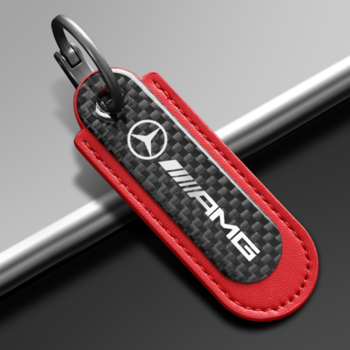 Red Carbon Fiber Key Chain Fit For AMG Models