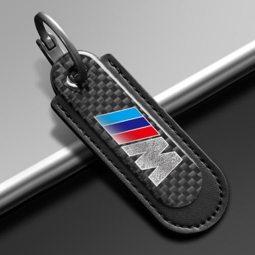 Black Carbon Fiber Key Chain Fit For BMW M Models