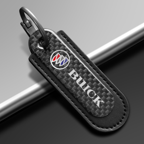 Black Carbon Fiber Key Chain Fit For Buick Models