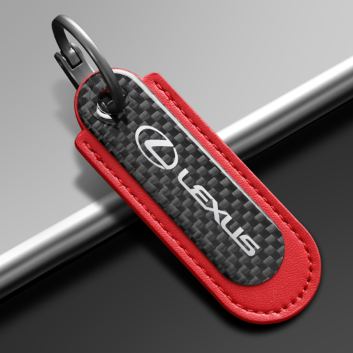 Red Carbon Fiber Key Chain Fit For Lexus Models