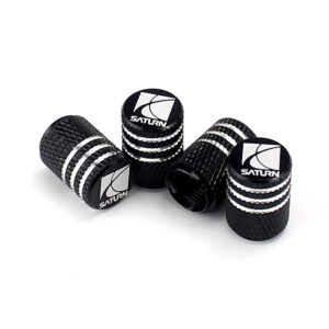 Saturn Laser Engraved Tire Valve Caps - Extra Spare Cap Total 5 Caps