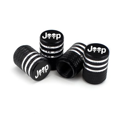Jeep Laser Engraved Tire Valve Caps – Extra Spare Cap Total 5 Caps