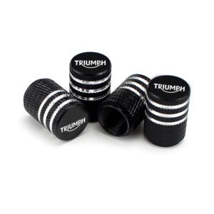 Triumph Laser Engraved Tire Valve Caps - Extra Spare Cap Total 5 Caps