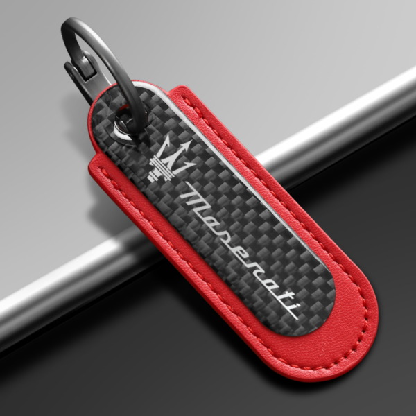 Maserati red keychain