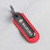Suzuki Carbon Fiber Red Leather Keychain | Keychains