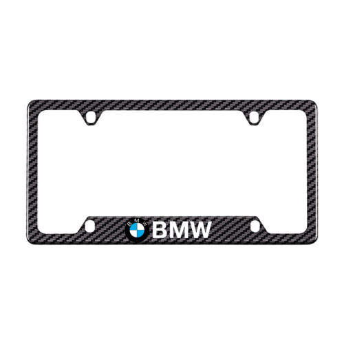 BMW Carbon Fiber License Plate Frame 4 Holes