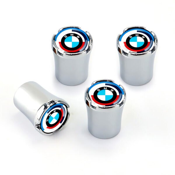 BMW Tire Valve Caps - BMW 50th Anniversary Tire Valve Caps