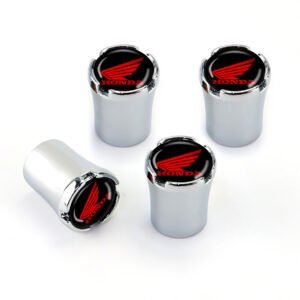 Honda Motorcycle Chrome Tire Valve Stem Caps