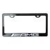 AMG Glossy Carbon Fiber License Plate Frame 2 Holes