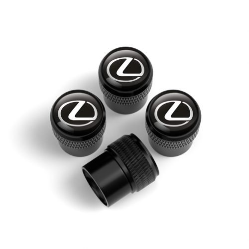 Lexus Black Tire Valve Caps – Extra Spare Cap Total 5 Caps