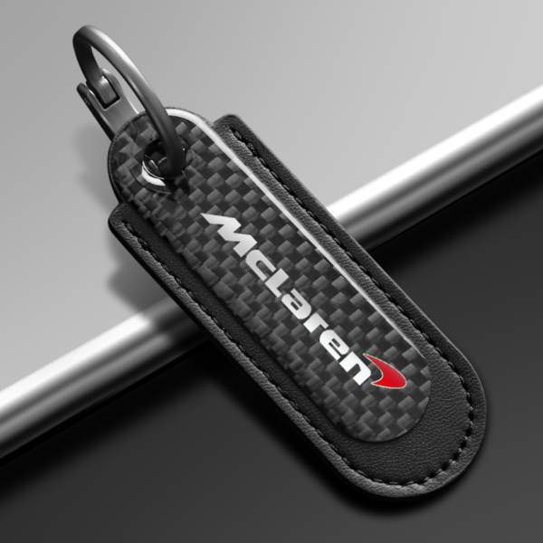 Carbon Fiber Keychain Black For McLaren-Keychain Accessories