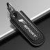 F Sport Keychain Real Carbon Fiber With Black Leather Keychain