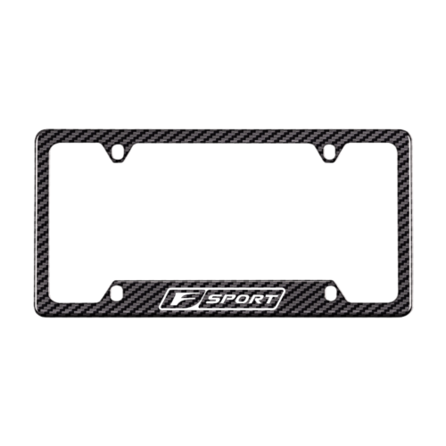 Lexus F Sport Carbon Fiber License Plate Frame 4 Holes