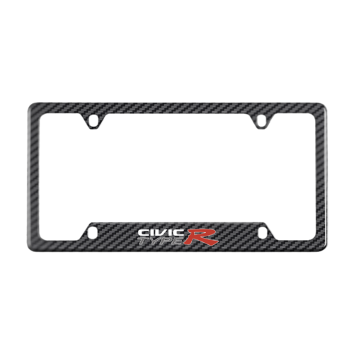 Honda Civic Type R Carbon Fiber License Plate Frame 4 Holes