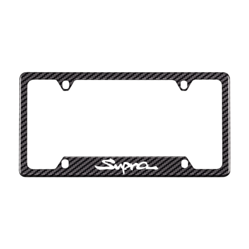 Toyota Supra Carbon Fiber License Plate Frame 4 Holes