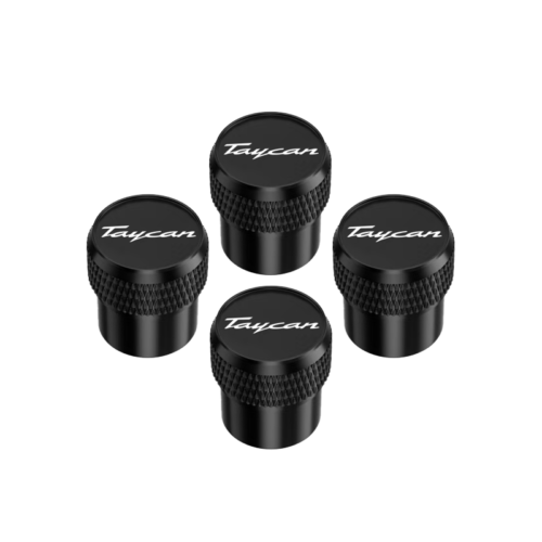 Aluminium Laser Engraving Tire Valve Caps Fit For Porsche Taycan Models