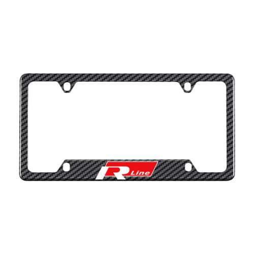 Carbon Fiber License Plate Frame Fit For Volkswagen R Line Models