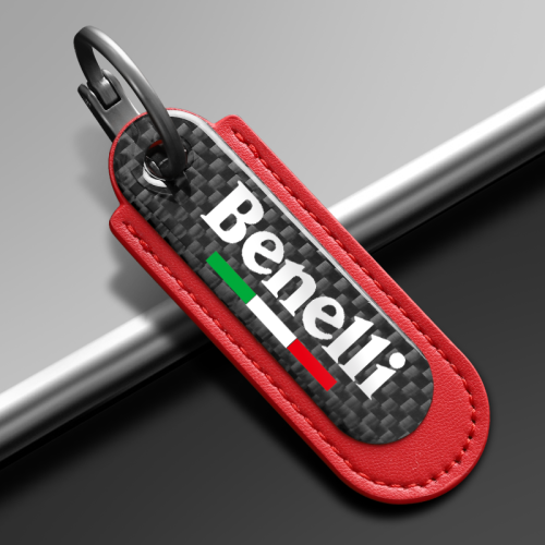 Red Carbon Fiber Key Chain Fit For Benelli Models
