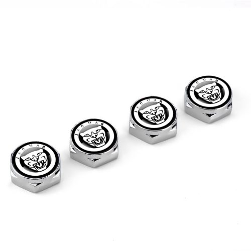 4pcs Silver Metal License Plate Bolts Fit For Jaguar Models